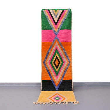 Moroccan Vintage Runner Rug 2.3 x 8.2 feet / 72 x 252 cm - Ettilux Home